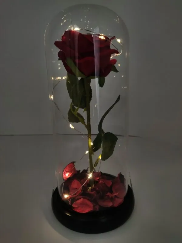Rose of Love – LED-es örök rózsa - dekor lámpa díszdobozban (BBJ) (BBV)