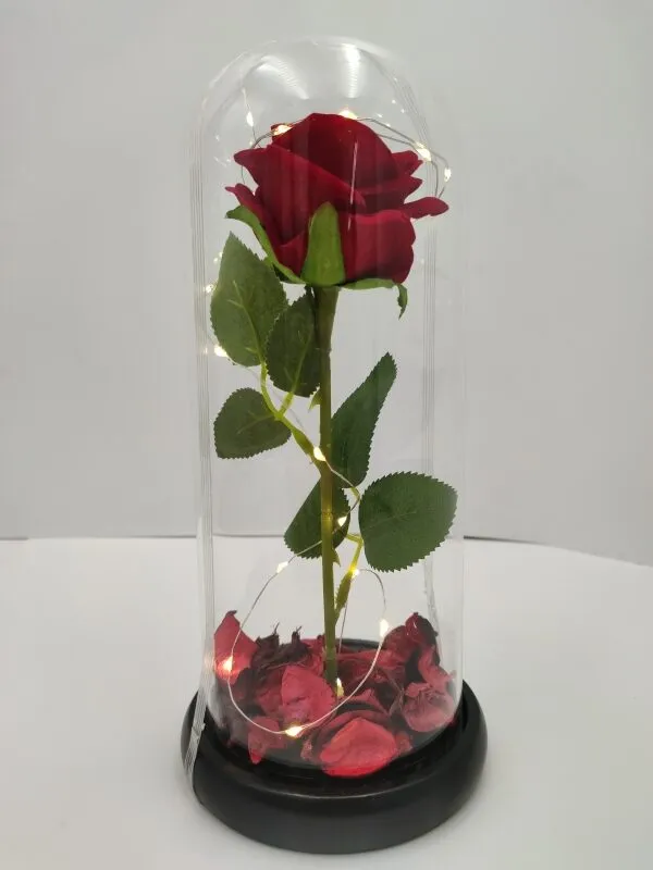 Rose of Love – LED-es örök rózsa - dekor lámpa díszdobozban (BBJ) (BBV)