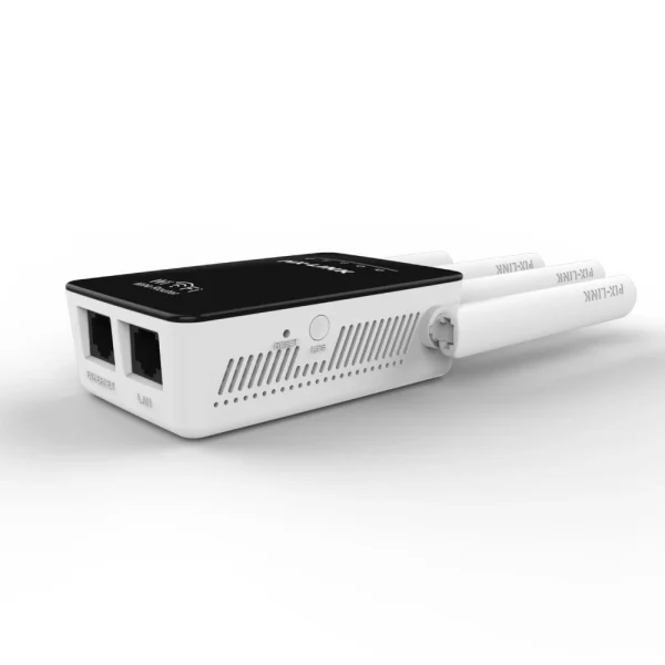 Pix-Link vezeték nélküli hálózati jelismétlő - WiFi router WPA-PSK / WPA2-PSK titkosítási biztonsággal (BBV)