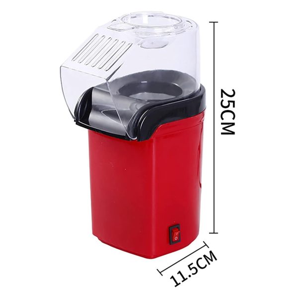 Kompakt méretű, forró levegős popcorn készítő gép - 3 perc alatt kipattogtatja a kukoricát - 1200W (BBM)