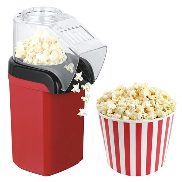 Kompakt méretű, forró levegős popcorn készítő gép - 3 perc alatt kipattogtatja a kukoricát - 1200W (BBM)