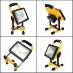 1+1 100W vízálló LED reflektor - 50.000 óra üzemidővel, tölthető akkumulátorral és 2400 lumen fényerővel (BBV)