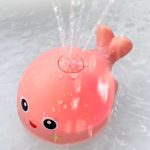 Spriccelő delfin fürdőjáték LED világítással (BBJ)