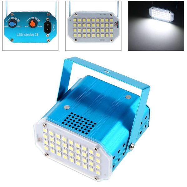 LED stroboszkóp, hang érzékelős, fehér (BBL)