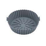 Air fryerbe helyezhető 20 cm-es szilikon sütőkosár - könnyen tisztítható, többször használható szilikon betét - 1 db (BBM)