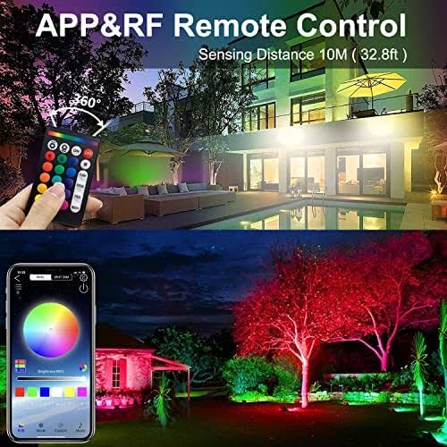 RGB színes telefonról irányítható LED reflektor/Party reflektor - 60W (BBV)