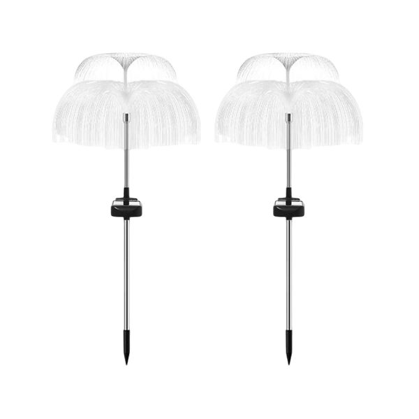 2 db-os napelemes, kültéri leszúrható lámpa szett - RGB LED medúza alakú kültéri dekor világítás (BBJH) (BBJ) (BBD)