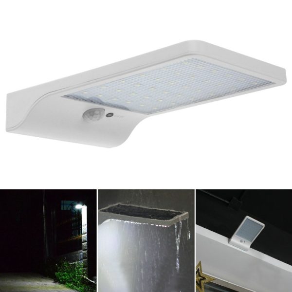 Mozgásérzékelős, napelemes, falra szerelhető LED panel 7 órás üzemidővel - 4W (BBL)