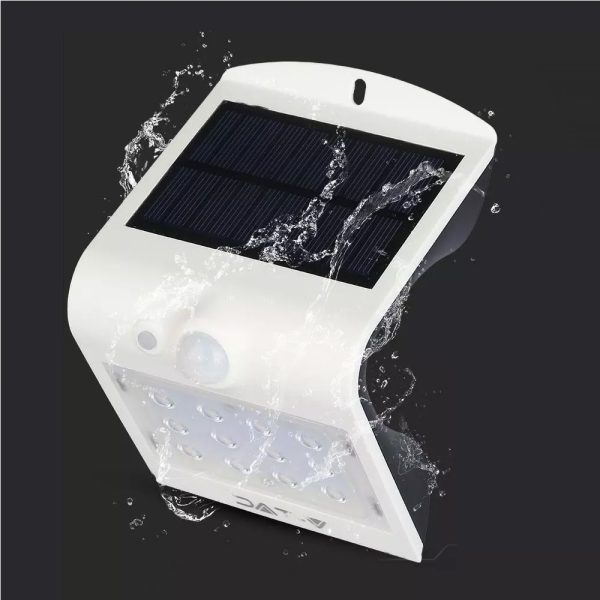Egyszerűen telepíthető kültéri szolár lámpa mozgásérzékelővel - modern design - 20W (BBV)