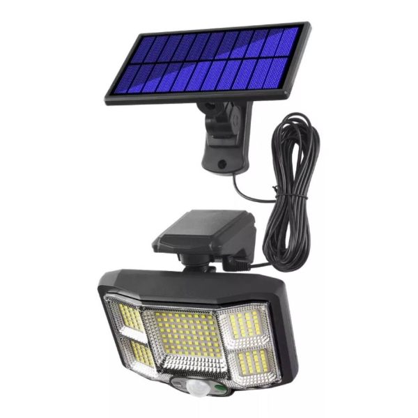 Mozgásérzékelős, napelemes, falra szerelhető LED panel 7 órás üzemidővel - 4W (BBL)