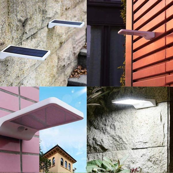 Mozgásérzékelős, napelemes, falra szerelhető LED panel 7 órás üzemidővel - 4W (BBL)