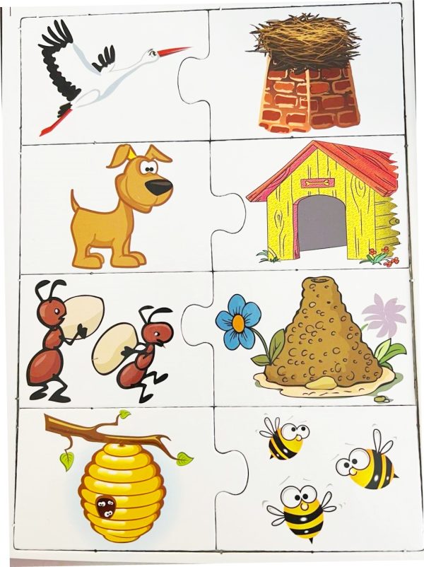 Találd ki hol lakik! képességfejlesztő játék gyerekeknek (BBJ)