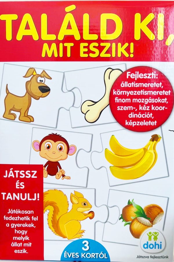 Találd ki, mit eszik! Oktató játék gyerekeknek (BBJ)