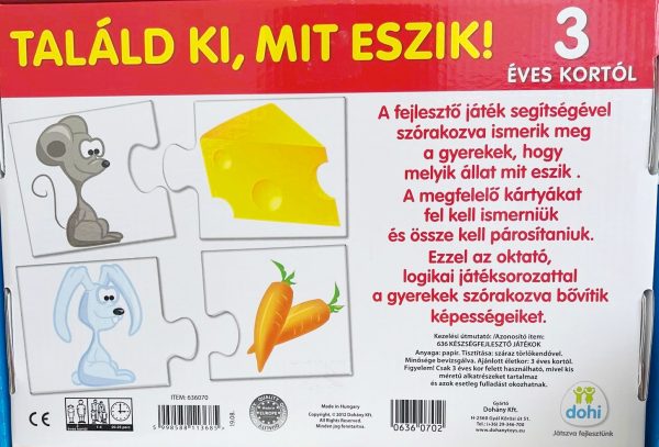 Találd ki, mit eszik! Oktató játék gyerekeknek (BBJ)