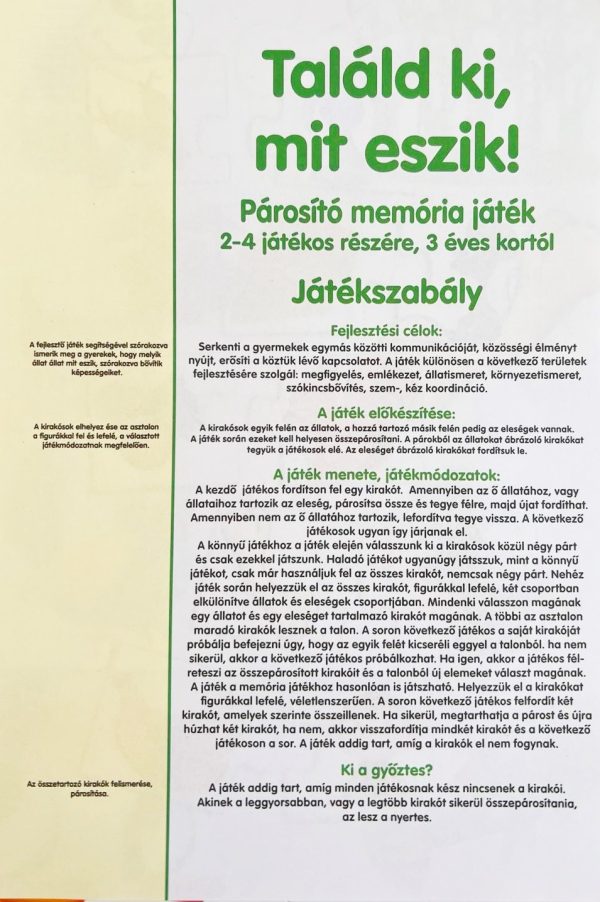 Találd ki, mit eszik! Oktató játék gyerekeknek (BBJ)