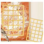 24 osztású rácsos tésztakiszúró aprósüteményhez - 23 x 33 cm (BBKM)