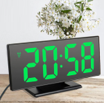 Tükör kijelzős LED digitális ébresztőóra hőmérséklet figyelő funkcióval (BBV)