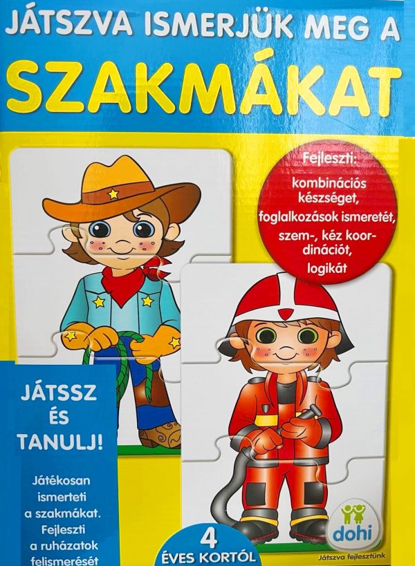 Játszva ismerjük meg a szakmákat! képességfejlesztő játék (BBJ)