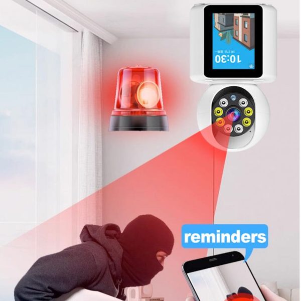 Intelligens vezeték nélküli Wifi HD kamera beépített kijelzővel (BBV)
