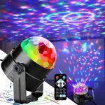 Színes mini LED diszkólámpa távirányítóval (BBL)