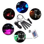 RGB LED lábtér világítás autóba - távirányítós (BBL)