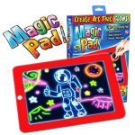 Magic Sketchpad készségfejlesztő, színes, világítós rajztábla, üzenőtábla gyerekeknek (BBJ)(BBV)