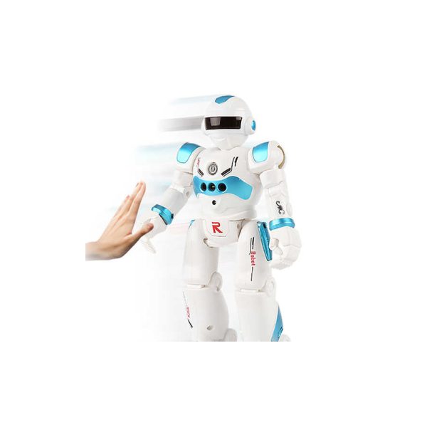 Intelligens, vezeték nélküli kontrollerrel irányítható távirányítós robot - zenél, táncol, mesét mond (BBJ)