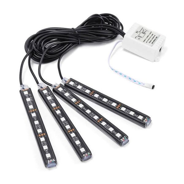 RGB LED lábtér világítás autóba - távirányítós (BBL)