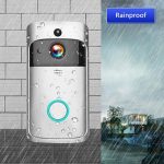 Vezeték nélküli WiFi okos kapucsengő beépített HD kamerával - mozgásérzékelővel, beépített hangszóróval, esőálló (BBV)