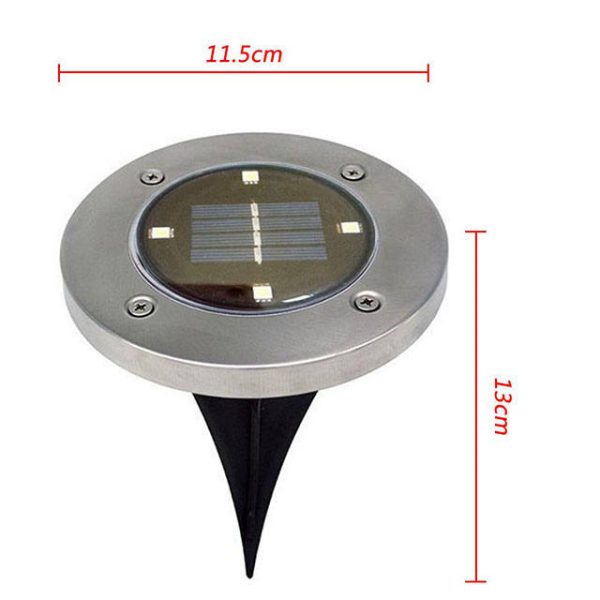 SOLAR kültéri beépíthető napelemes lámpa 4 darab (BBV)