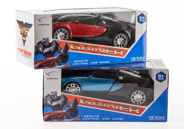 Távirányítós Transformers Bugatti robot autó (BBJ)