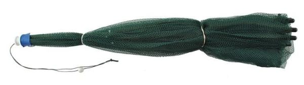 Automatikusan kinyíló, strapabíró csalihal illetve törpeharcsa csapda sűrűn fonott hálóból - 90 x 90 x 35 cm (BBL)