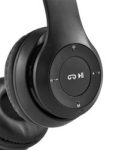P47 Bluetooth-os akkus fejhallgató headset MP3 lejátszó - fekete (BBV)