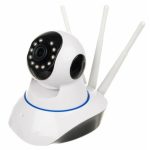 WiFi kamera beépített hang- és mozgásérzékelővel, 3 antennával - 360°-ban mozgatható (BBV)