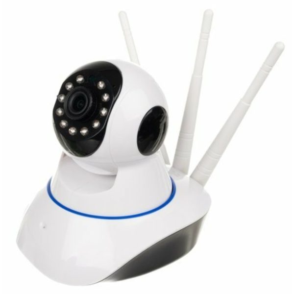 WiFi kamera beépített hang- és mozgásérzékelővel, 3 antennával - 360°-ban mozgatható (BBV)