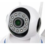 WiFi kamera beépített hang- és mozgásérzékelővel, 3 antennával - 360°-ban mozgatható (BBV)