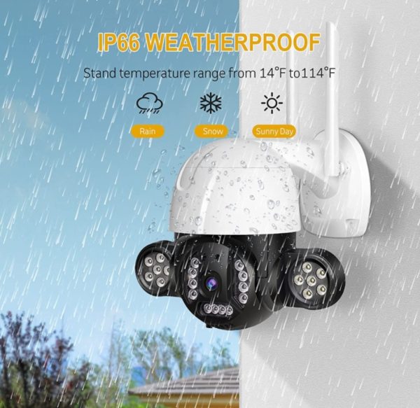 Vezeték nélküli VRT-C28 Wifi Smart kültéri, éjjellátó, vízálló kamera - távolról vezérelhető (BBV)