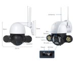 Vezeték nélküli VRT-C28 Wifi Smart kültéri, éjjellátó, vízálló kamera - távolról vezérelhető (BBV)
