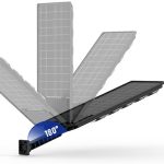 Worthair falra szerelhető, IP65 időjárásálló, napelemes kültéri lámpa - 0 energiafogyasztású, környezettudatos kültéri világítás 180 COB LED-del -W789A-4 (BBV)