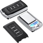 Slusszkulcsnak álcázott mini zsebmérleg - fűszerekhez, ékszerekhez, gyógyszerekhez - 0.01 grammos pontosság - 1x3x6 cm (BBL) (BBD)