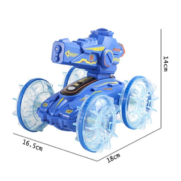 Kétéltű 4WD távirányítós kaszkadőr autó – 2,4 GHz-es, 360°-ban forgatható vízi és szárazföldi RC autó gyerekeknek, tökéletes ajándék SL-062 (BBJ)