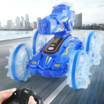 Kétéltű 4WD távirányítós kaszkadőr autó – 2,4 GHz-es, 360°-ban forgatható vízi és szárazföldi RC autó gyerekeknek, tökéletes ajándék SL-062 (BBJ)