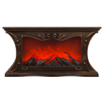 LED dekoratív díszkandalló lángeffekttel – valósághű lánghatású hangulatfény, 23×45cm -barna SP-90 (BBD)