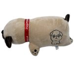 Óriás méretű 2in1 párna és plüss kutyus - pihe-puha mopsz alakú párna - 53 x 30 x 20 cm (BBJ)