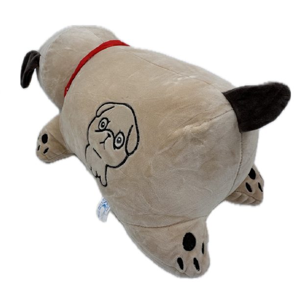 Óriás méretű 2in1 párna és plüss kutyus - pihe-puha mopsz alakú párna - 53 x 30 x 20 cm (BBJ)