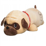 Óriás méretű 2in1 párna és plüss kutyus - pihe-puha mopsz alakú párna - 53 x 30 x 20 cm (BBJ)