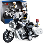 Rendőrségi játék motorkerékpár – 23 cm-es motor fény- és hangeffektekkel, realisztikus rendőr jármű gyerekeknek WY430A (BBJ)