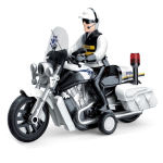 Rendőrségi játék motorkerékpár – 23 cm-es motor fény- és hangeffektekkel, realisztikus rendőr jármű gyerekeknek WY430A (BBJ)
