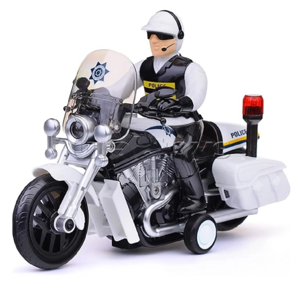Rendőrségi játék motorkerékpár – 23 cm-es motor fény- és hangeffektekkel, realisztikus rendőr jármű gyerekeknek WY430A (BBJ)