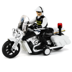 Rendőrségi játék motorkerékpár – 23 cm-es motor fény- és hangeffektekkel, realisztikus rendőr jármű gyerekeknek WY430A (BBJ)
